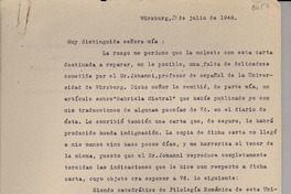 [Carta] 1948 jul. 21, Würzburg, [Alemania] [a] [Gabriela Mistral]