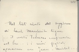 [Carta] 1946 febbr. 2, Roma [a] Gabriela Mistral