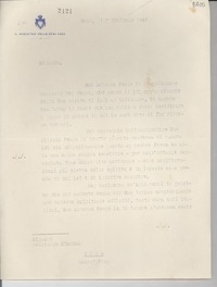 [Carta] 1946 febbr. 7, Roma [a] Gabriela Mistral, Roma