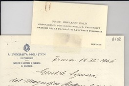 [Carta] 1946 febbr. 12, Firenze, [Italia] [a] Gabriela Mistral