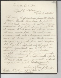 [Carta] 1946 febbr. 24, Erice, Sicilia [a] Gabriela Mistral