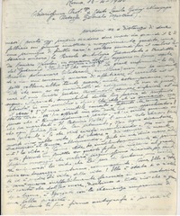 [Carta] 1946 abr. 13, Roma, [Italia] [a] Gabriela Mistral