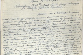 [Carta] 1946 abr. 13, Roma, [Italia] [a] Gabriela Mistral