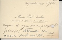 [Tarjeta] [1946?], Nápoles, [Italia] [a] [Gabriela Mistral]