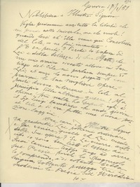 [Carta] 1951 ene. 17, Genova, [Italia] [a] [Gabriela Mistral]