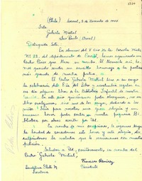 [Carta] 1945 nov. 2, Coronel, [Chile] [a] Gabriela Mistral, Sao Paulo, [Brasil]