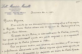 [Carta] 1951 ene. 20, Ancona, [Italia] [a] [Gabriela Mistral]