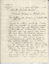 [Carta] 1951 ene. 22, Buenos Aires, [Argentina] [a] Gabriela Mistral, Rapallo, Italia