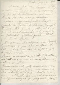 [Carta] 1936 ene. 19, Ilche, [España] [a] Gabriela [Mistral]