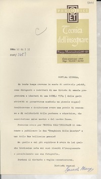[Carta] [1951] ene. 24, Roma, [Italia] [a] [Gabriela Mistral]