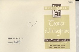 [Carta] [1951] ene. 24, Roma, [Italia] [a] [Gabriela Mistral]