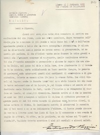 [Carta] 1951 febbr. 1, Livorno, [Italia] [a] Gabriela Mistral, Rapallo, [Italia]