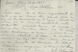 [Carta] 1951 febr. 20, Turin, [Italia] [a] [Gabriela Mistral]