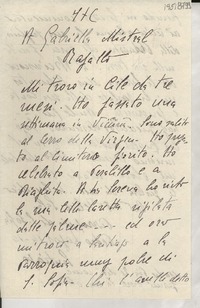 [Carta] 1951, Santiago, [Chile] [a] Gabriela Mistral, Rapallo