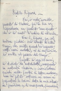 [Carta] 1951 mar. 15, Sansepolcro, Avezzo, [Italia] [a] Gabriela Mistral