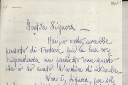 [Carta] 1951 mar. 15, Sansepolcro, Avezzo, [Italia] [a] Gabriela Mistral