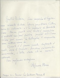 [Carta] [1951] magg., Roma, [Italia] [a] [Gabriela Mistral]