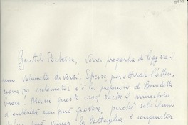 [Carta] [1951] magg., Roma, [Italia] [a] [Gabriela Mistral]