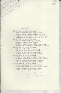 [Carta] [1951] magg., [Italia] [a] Gabriela Mistral