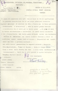[Carta] 1951 mar. 27, Venezia, [Italia] [a] Lucila Godoy Alcayaga, Rapallo