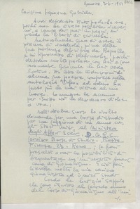 [Carta] 1951 jun. 7, Genova , [Italia] [a] Gabriela [Mistral]