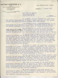 [Carta] 1951 giugno 7, Rovereto, [Italia] [a] Gabriella [i.e. Gabriela] Mistral, Trento, [Italia]