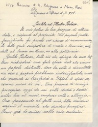 [Carta] 1951 jul. 4, Bari, [Italia] [a] [Gabriela Mistral]
