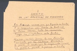 Soneto de las regencias de Fernando