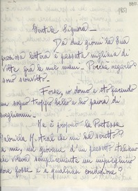 [Carta] 1951 apr. 14, Sansepolcro, Avezzo, [Italia] [a] Gabriela Mistral