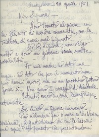 [Carta] 1951 apr. 30, Sansepolcro, Avezzo, [Italia] [a] Gabriela Mistral