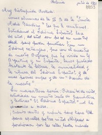 [Carta] 1951 jul., Bolonia, [Italia] [a] Gabriela Mistral