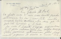[Carta] 1951 oct. 6, Nápoles, [Italia] [a] Gabriela Mistral, Napoli, [Italia]