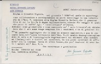 [Carta] 1951 oct. 16, Calabria, [Italia] [a] Gabriella [i.e. Gabriela] Mistral, Napoli, [Italia]