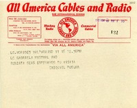 [Telegrama] 1945 nov. 16, Valparaíso [a] Gabriela Mistral