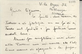 [Carta] 1951 nov. 7, Pallanza, [Italia] [a] [Gabriela Mistral]