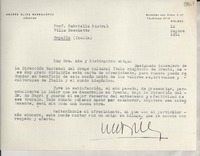 [Carta] 1951 sept. 12, Málaga, [España] [a] Gabriela Mistral, Rapallo, Italia