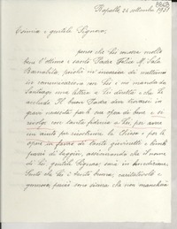 [Carta] 1951 sett. 24, Rapallo, [Italia] [a] Gabriela Mistral