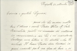 [Carta] 1951 sett. 24, Rapallo, [Italia] [a] Gabriela Mistral