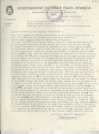 [Carta] 1952 abr. 12, Trento, [Italia] [a] Gabriela Mistral