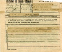 [Telegrama] 1945 nov. 16, Buenos Aires [a] Gabriela Mistral, Petrópolis