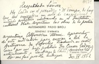 [Tarjeta] 1952 abr. 30, Roma, [Italia] [a] [Gabriela Mistral]