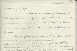 [Carta] 1952 mayo 25, Milano, [Italia] [a] [Gabriela Mistral]
