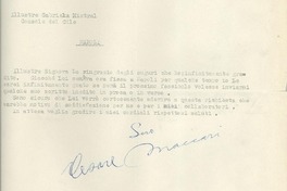 [Carta] 1952 giugno 16, Milano, [Italia] [a] Gabriela Mistral, Napoli, [Italia]