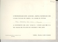 [Tarjeta] [1952?] giugno 7, Napoli, [Italia] [a] [Gabriela Mistral]