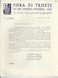 [Carta] 1952 apr. 5, Trieste, [Italia] [a] Gabriela Mistral