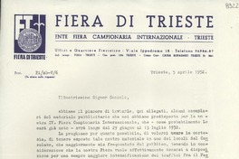 [Carta] 1952 apr. 5, Trieste, [Italia] [a] Gabriela Mistral