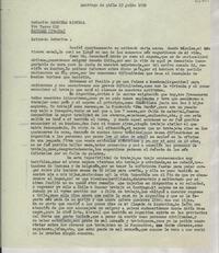[Carta] 1952 jul. 23, Santiago de Chile [a] Gabriela Mistral, Nápoles, Italia