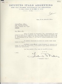 [Carta] 1952 jul. 31, Roma, [Italia] [a] Gabriela Mistral, Nápoles