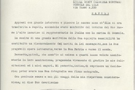 [Carta] 1952 ag. 3, Napoli, [Italia] [a] Lucila Godoy, Napoli