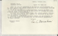 [Carta] 1952 ott. 3, Trento, [Italia] [a] Gabriella [i.e. Gabriela] Mistral, Napoli, [Italia]
